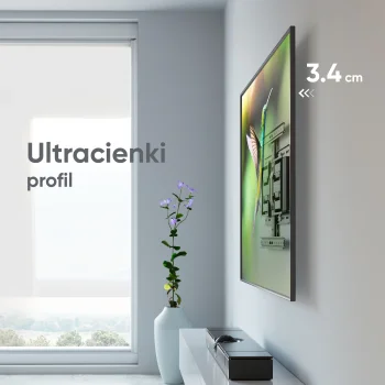 Robustní pevný nástěnný držák na televizi SM-6 pro úhlopříčky 32" až 90"