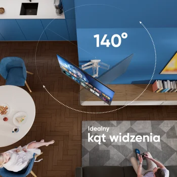 Bílý otočný nástěnný držák na TV M5-W pro úhlopříčky 37"–70"