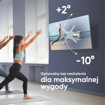 Bílý otočný nástěnný držák na televizi M5-W pro úhlopříčky 37" až 70"