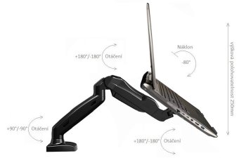 otočný držák na notebook Northbayou F80-H1