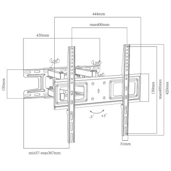 TV držák Holders K-35
