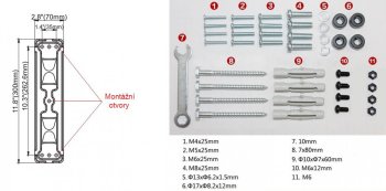 Bass BP-BH15552 instalační materiál